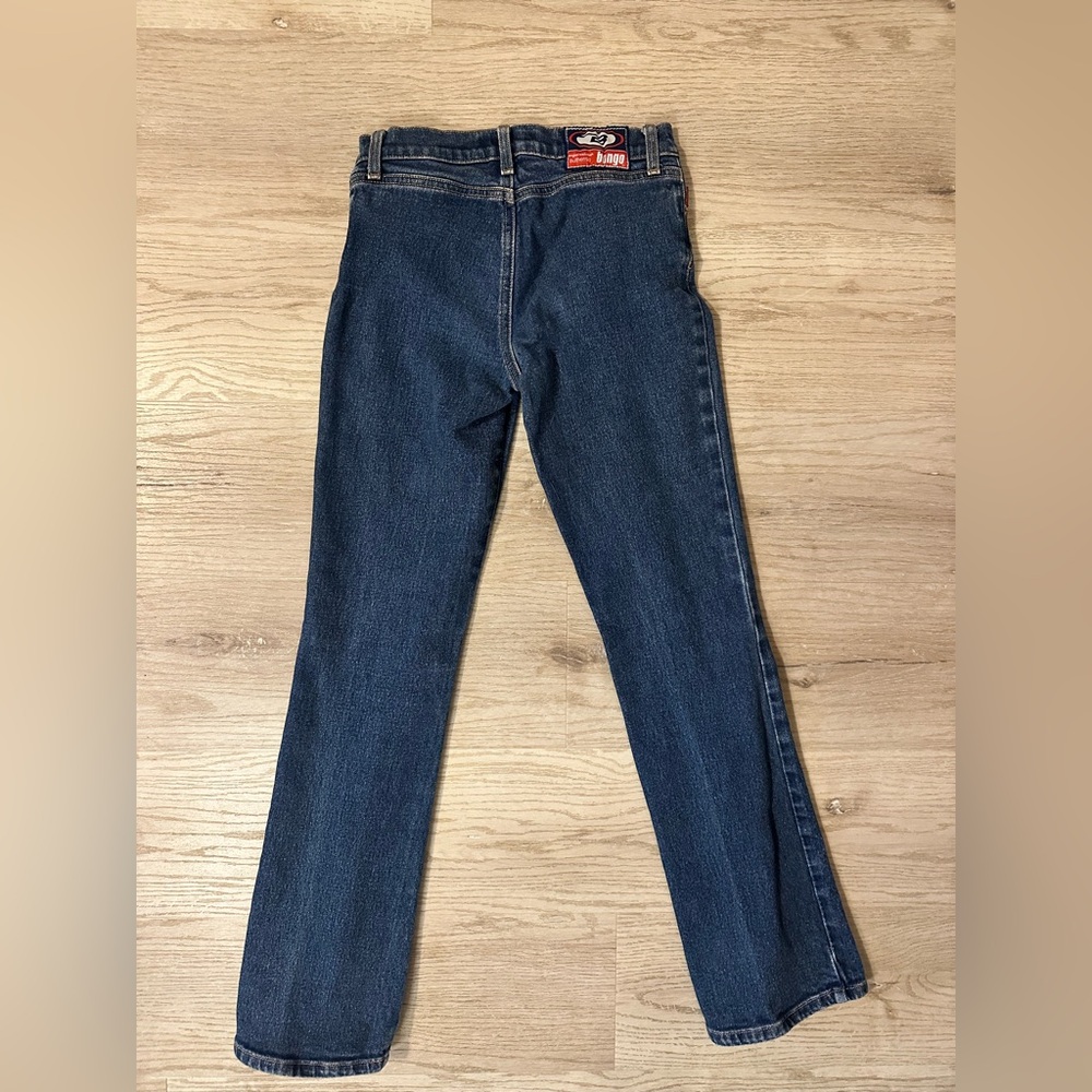 BONGO Y2K Dark Blue Flare Jeans rare vintage size 1 - Picture 5 of 5